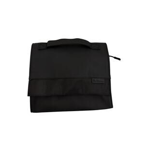 Ben Sherman Black Hanging Toiletry Travel Magnet Close Cosmetic Tri Fold Bag